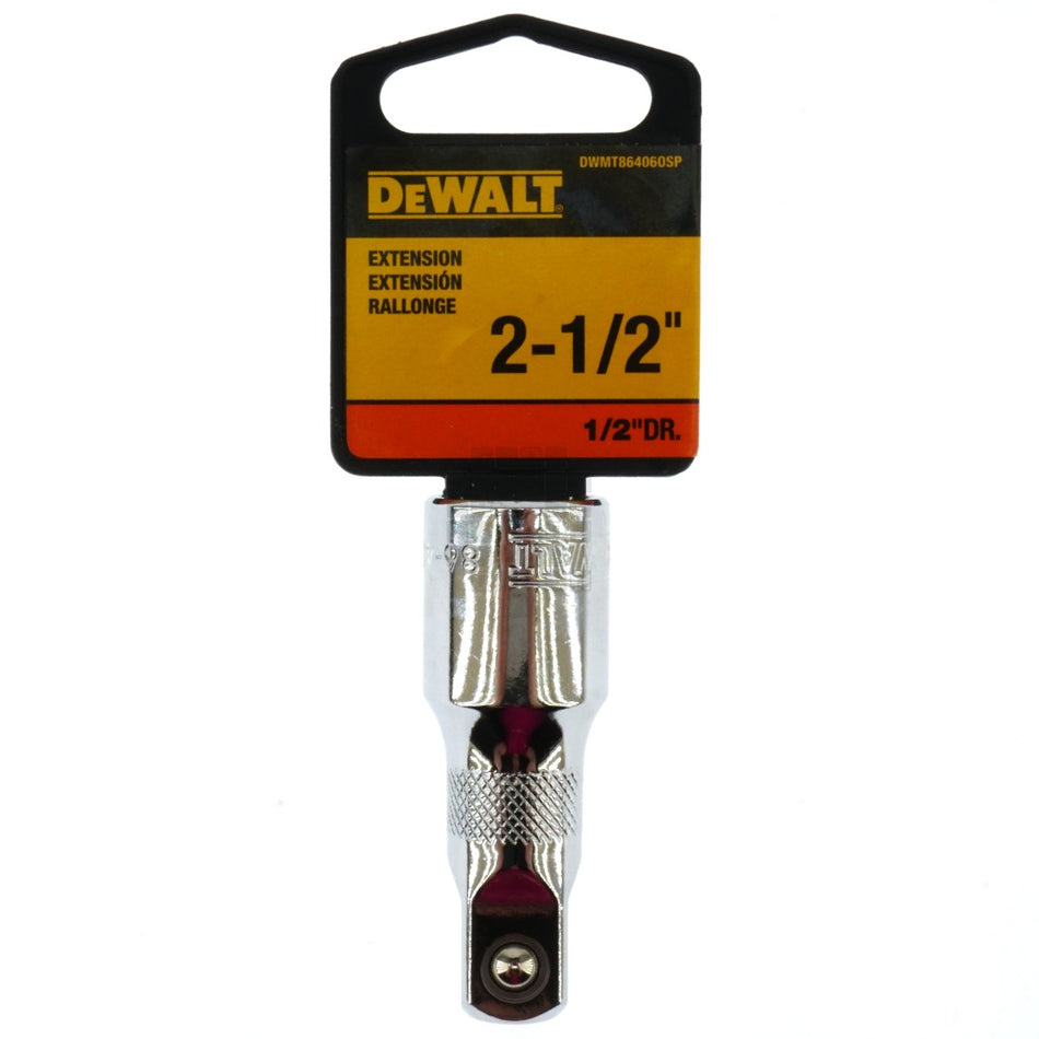 Dewalt DWMT86406OSP 2-1/2" Chrome Extension, 1/2" Drive, 86-406D