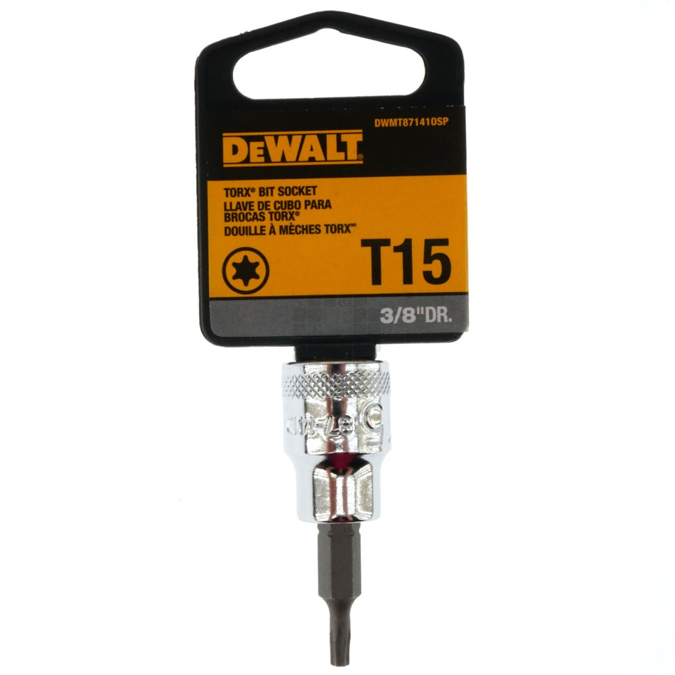 Dewalt DWMT87141OSP T15 Chrome Torx Bit Socket, 3/8" Drive, 87-141D