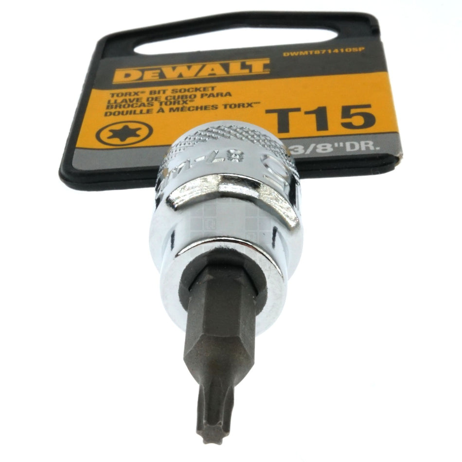 Dewalt DWMT87141OSP T15 Chrome Torx Bit Socket, 3/8" Drive, 87-141D