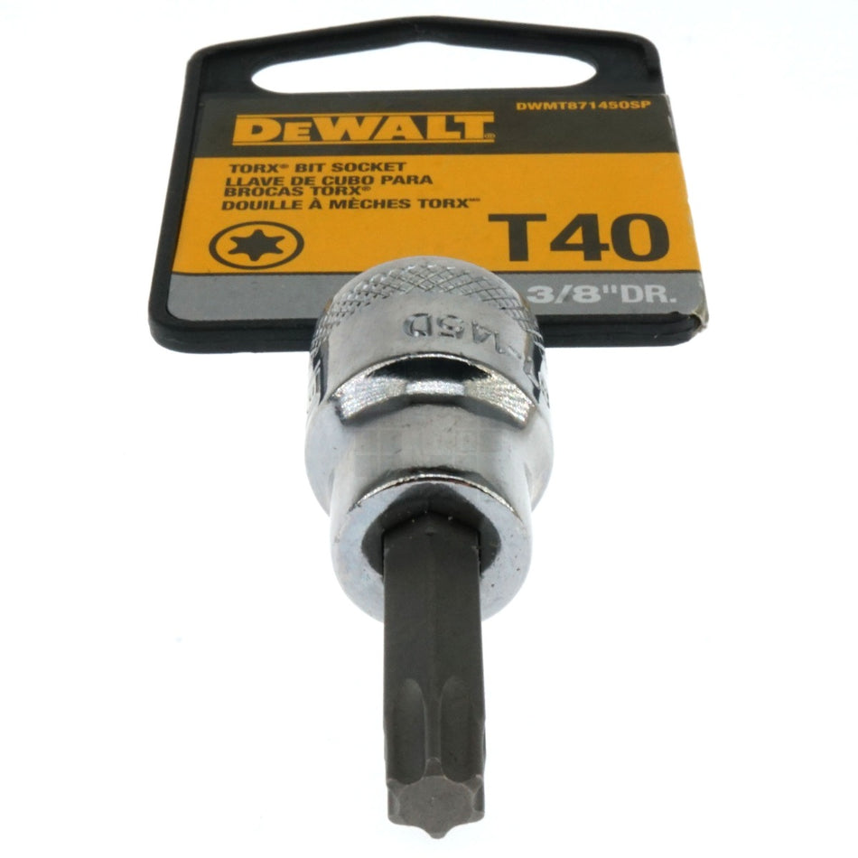 Dewalt DWMT87145OSP T40 Chrome Torx Bit Socket, 3/8" Drive, 87-145D