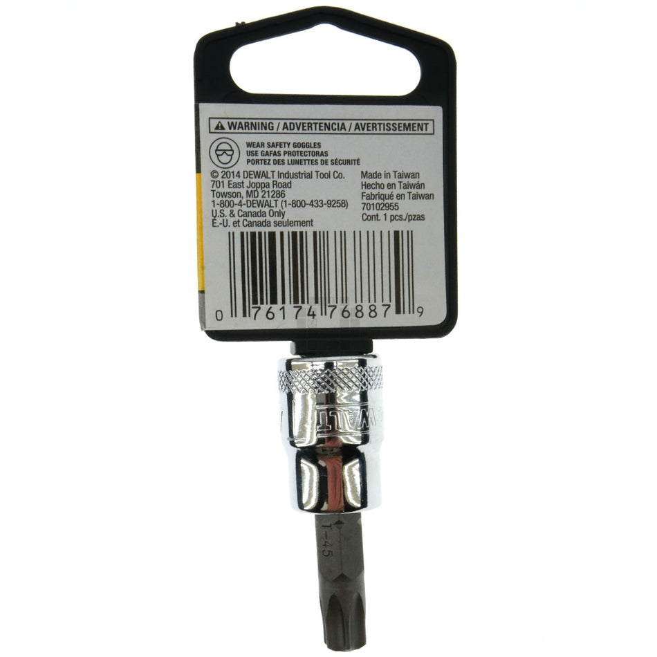Dewalt DWMT87146OSP T45 Torx Bit Socket, 3/8" Drive, 87-146D