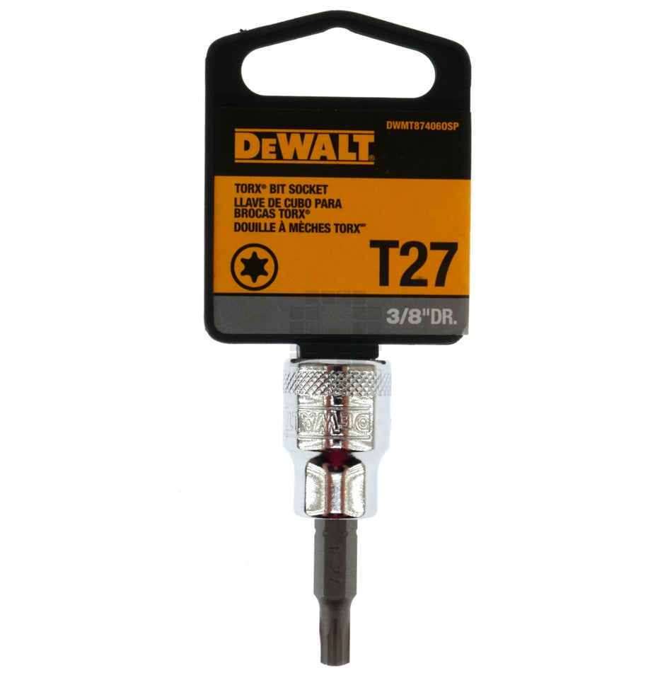 Dewalt DWMT87406OSP T27 Chrome Torx Bit Socket, 3/8" Drive, 87-406D
