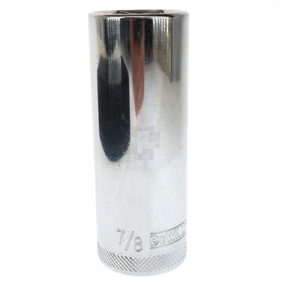 DeWALT DWMT88951OSP SAE Deep Chrome Socket, 7/8" 6-Point, 1/2" Drive, 88-951D