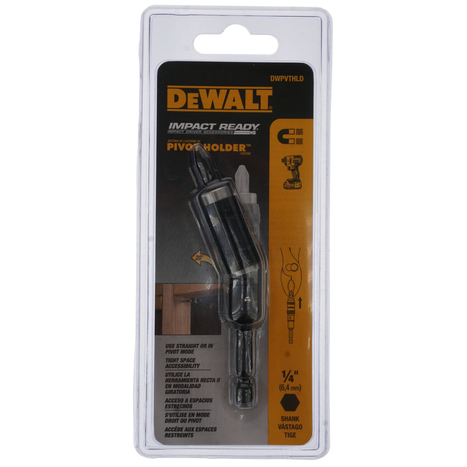 DeWALT DWPVTHLD Impact Ready Magnetic 1/4" Hex Pivot Holder System