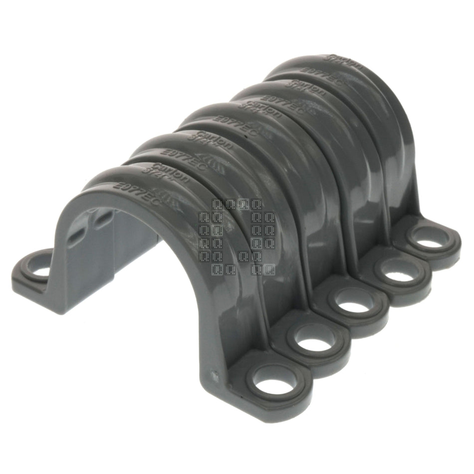 Carlon E977EC-CTN 2-Hole Nonmetallic Conduit Clamp PVC Strap, 3/4", 5-Pack
