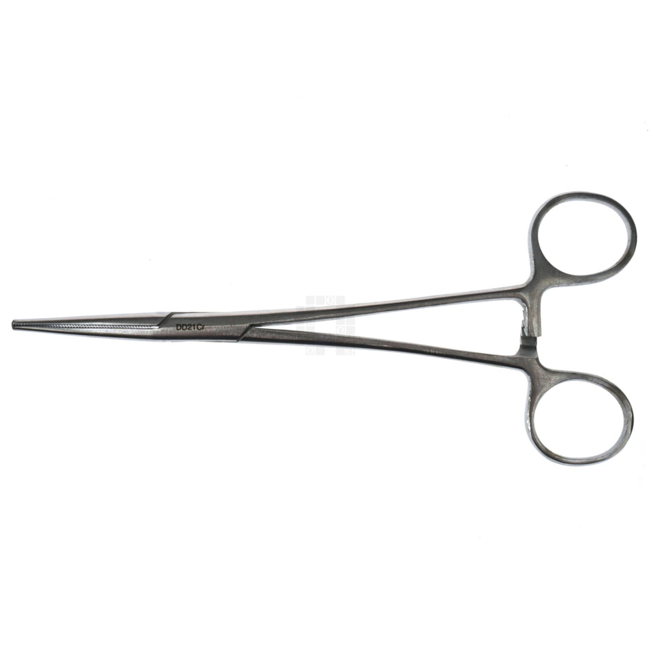 Locking Straight Tip Stainless Steel Forceps Hemostatic Clamp, 18cm, DD21Cr