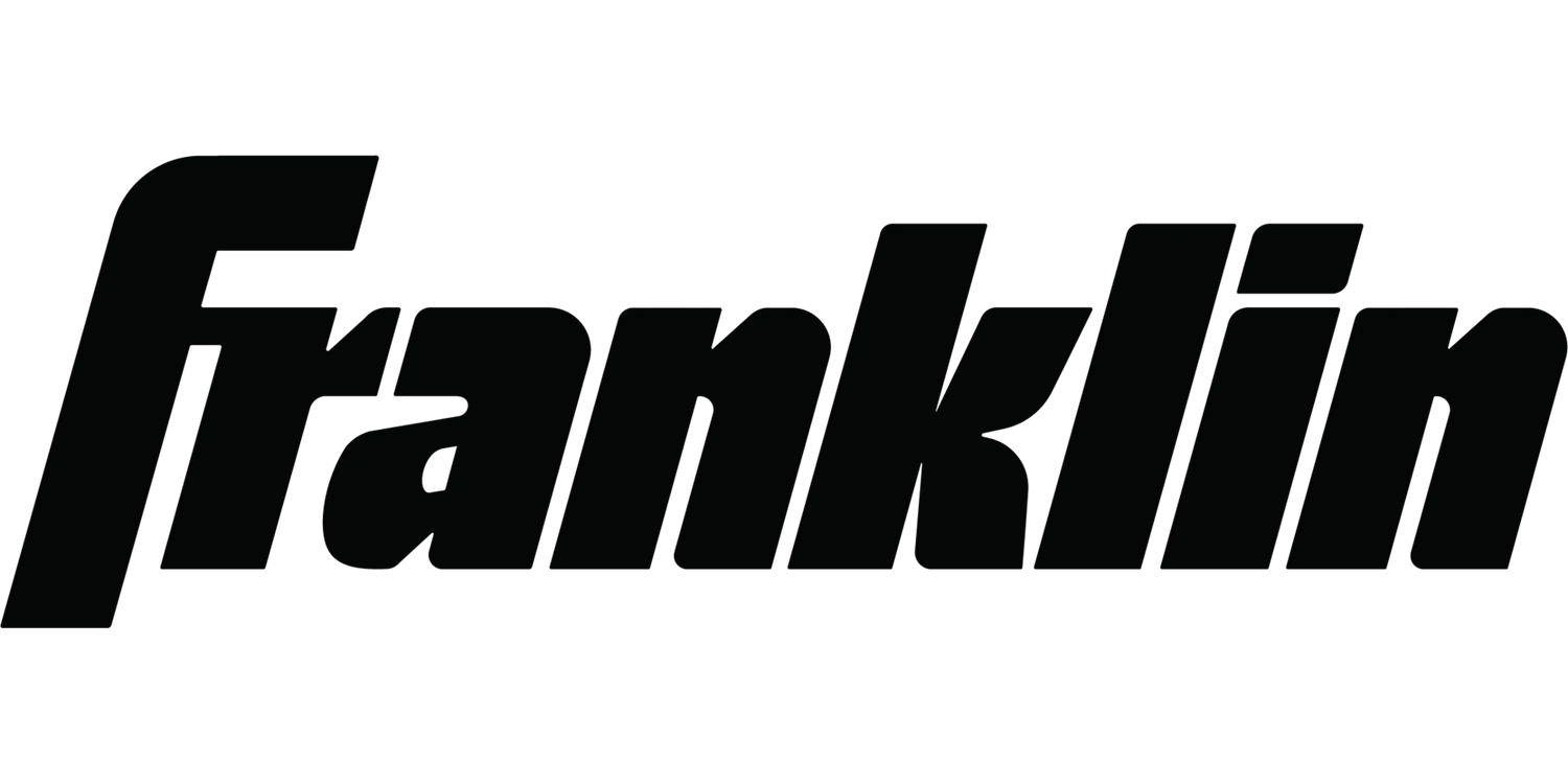 Black Franklin Sports Logo Banner, 2000x1000