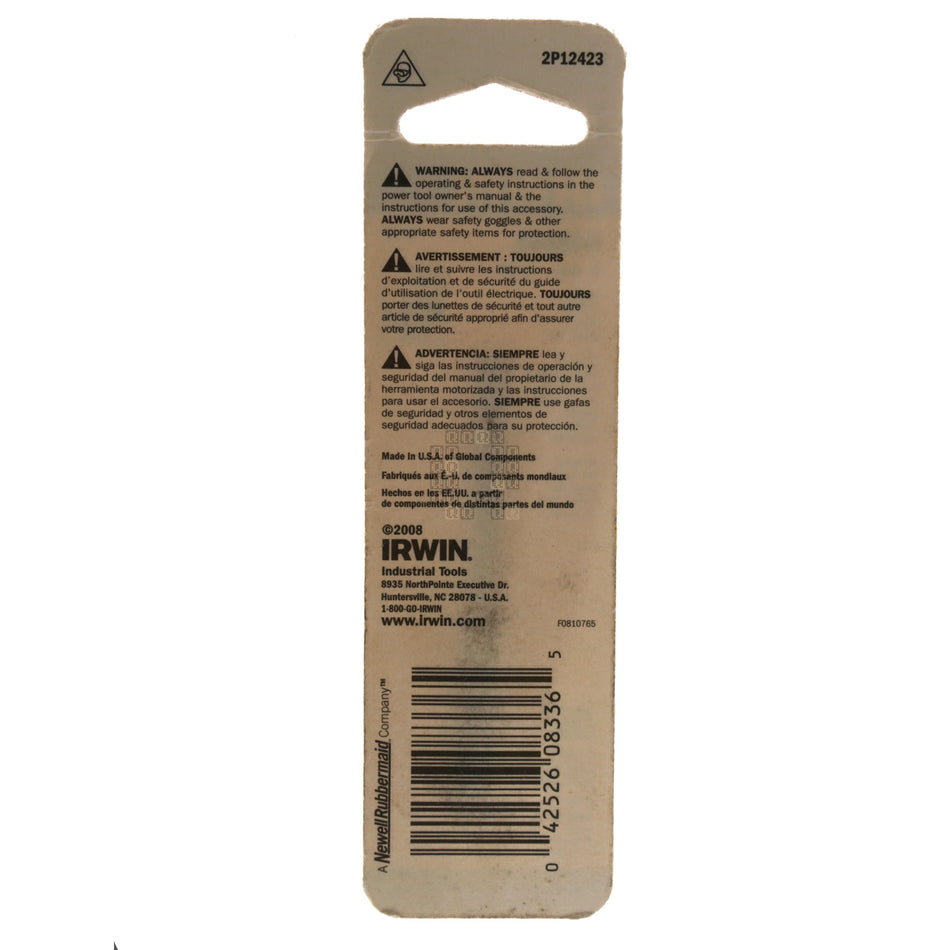 Irwin Hanson 8336 9mm-1.00 High Carbon Steel Plug Tap, M9-1.00