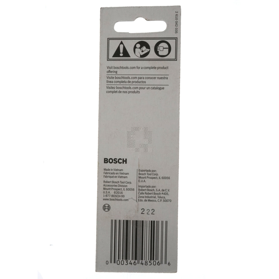 Bosch 2610039695 Impact Tough 1/4" Hex to 1/4" Square Socket Adapter, ITSA14, 2" Length