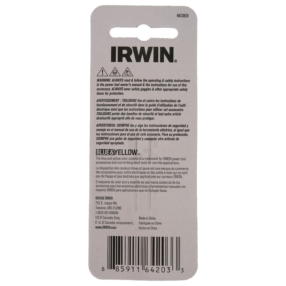Irwin IWAF31TX202 T20 Torx Impact Bit Tips, 1" Length, 2 Pack