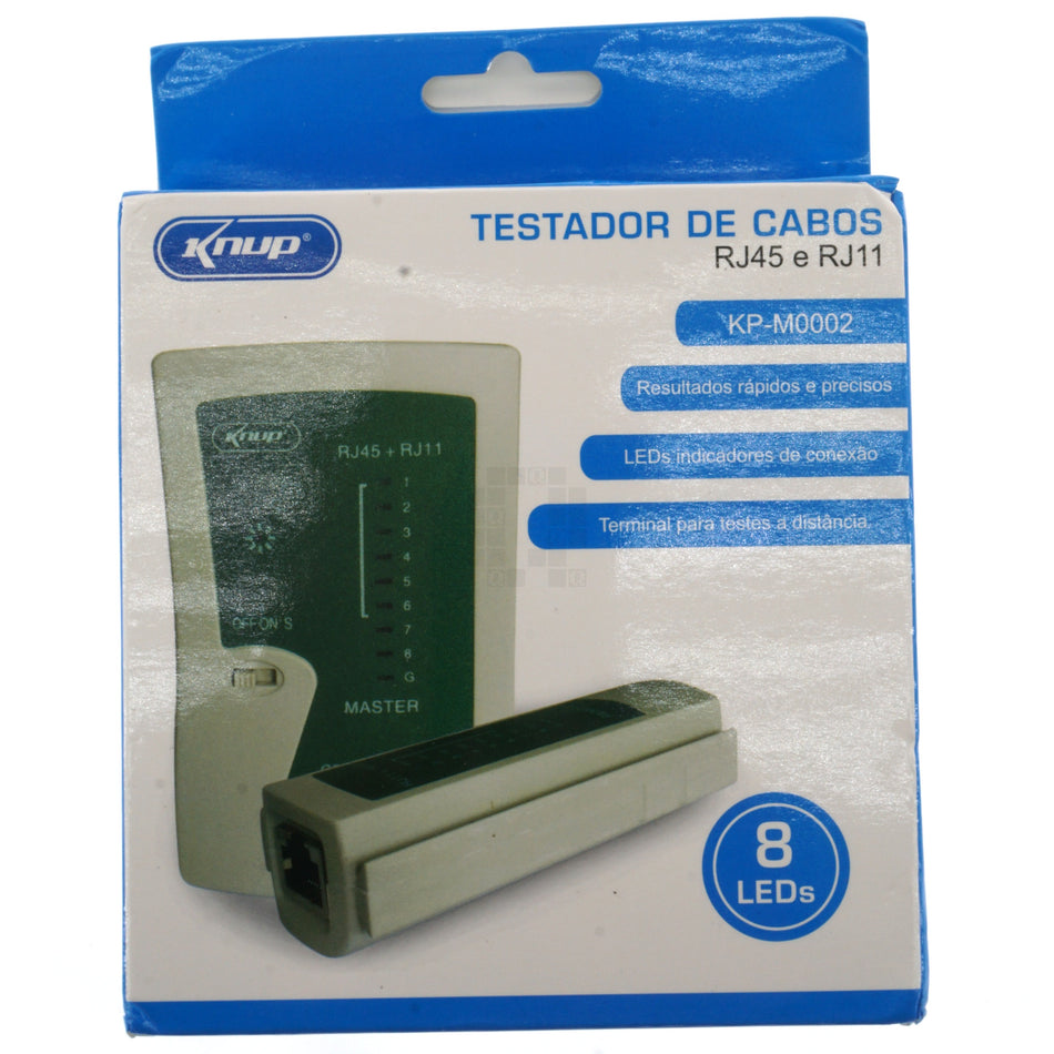 Knup KP-M0002 RJ11 / RJ45 Phone and Ethernet Cable Tester Tool