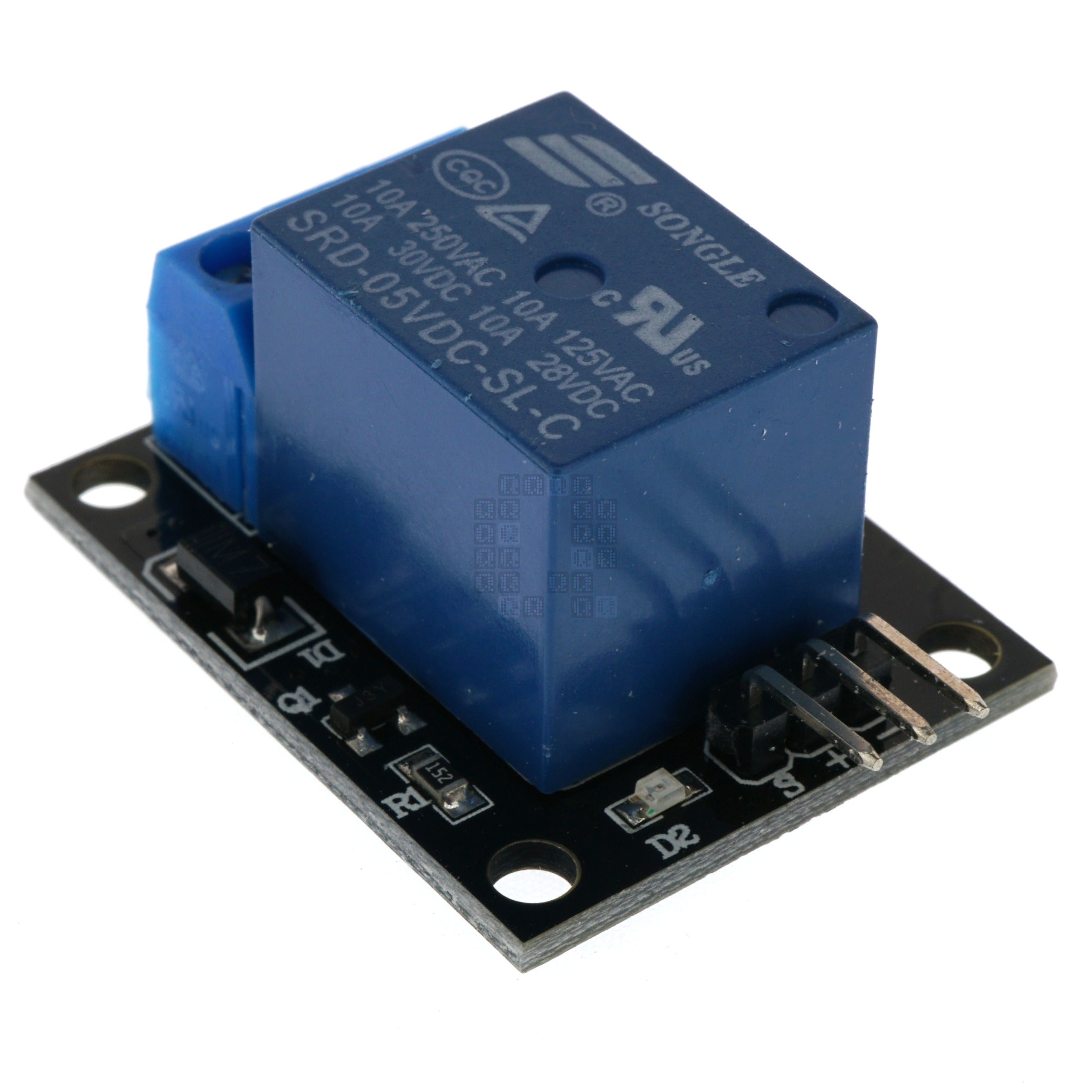 KY-019 1-Channel 5VDC Relay Module, SPDT 10 Amps @ 250VAC