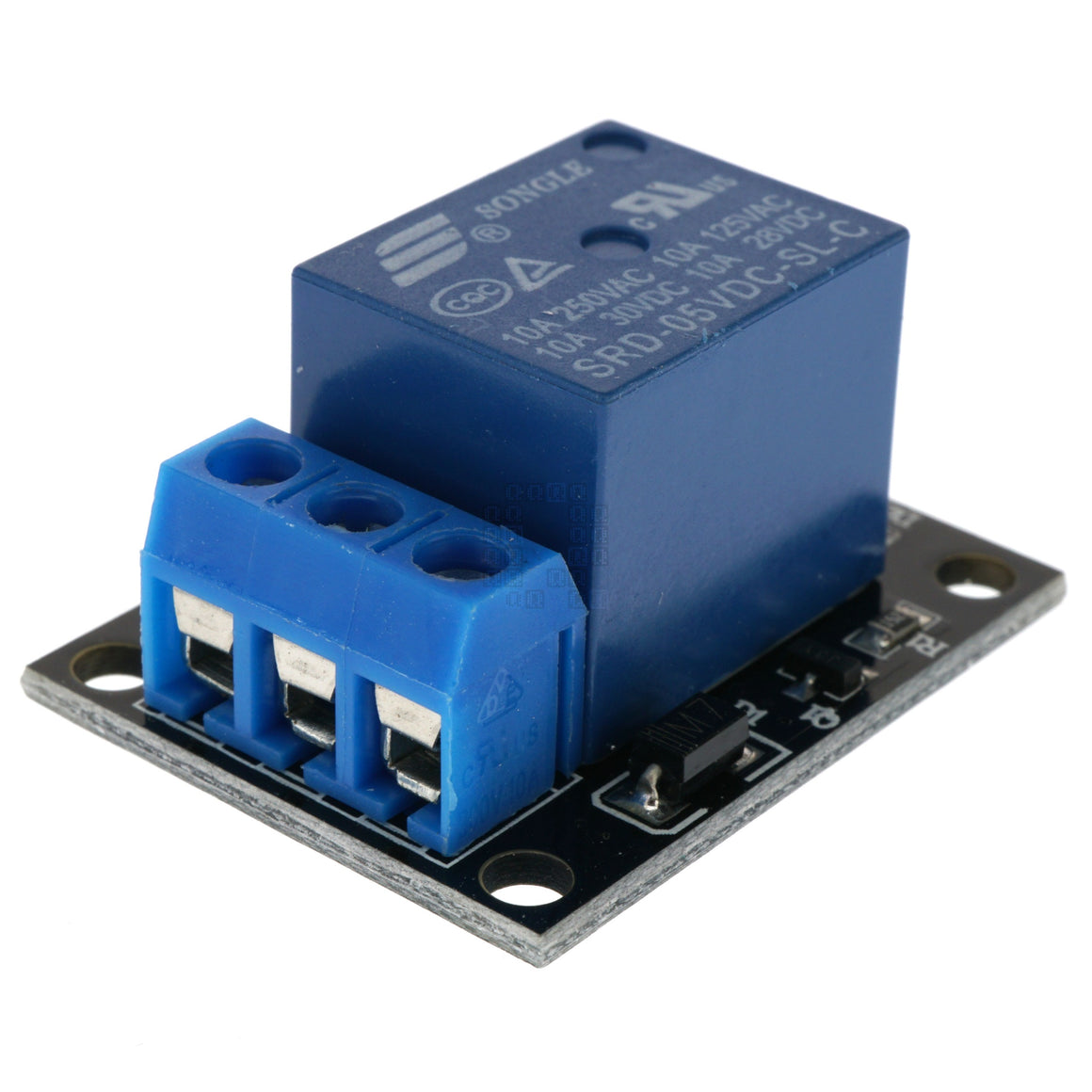 KY-019 1-Channel 5VDC Relay Module, SPDT 10 Amps @ 250VAC