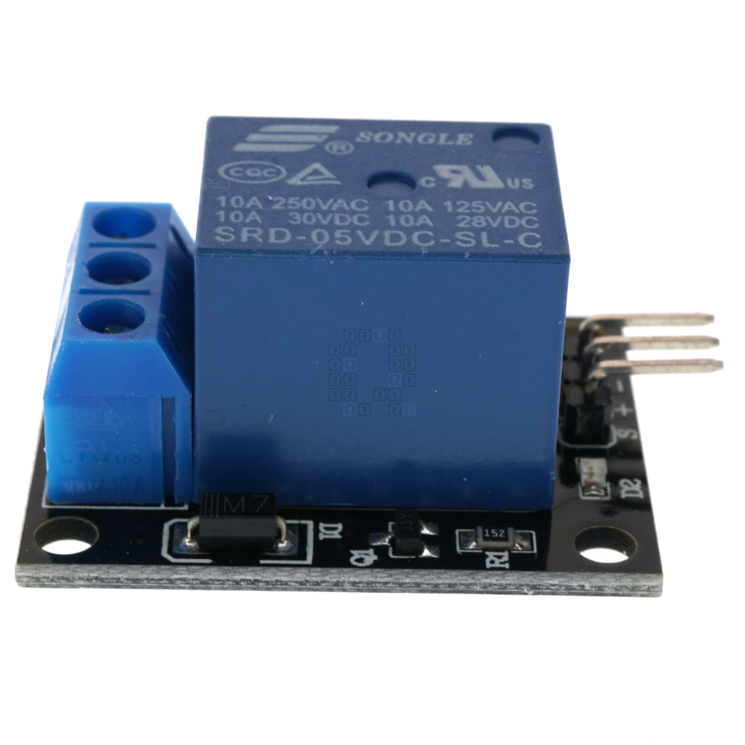KY-019 1-Channel 5VDC Relay Module, SPDT 10 Amps @ 250VAC
