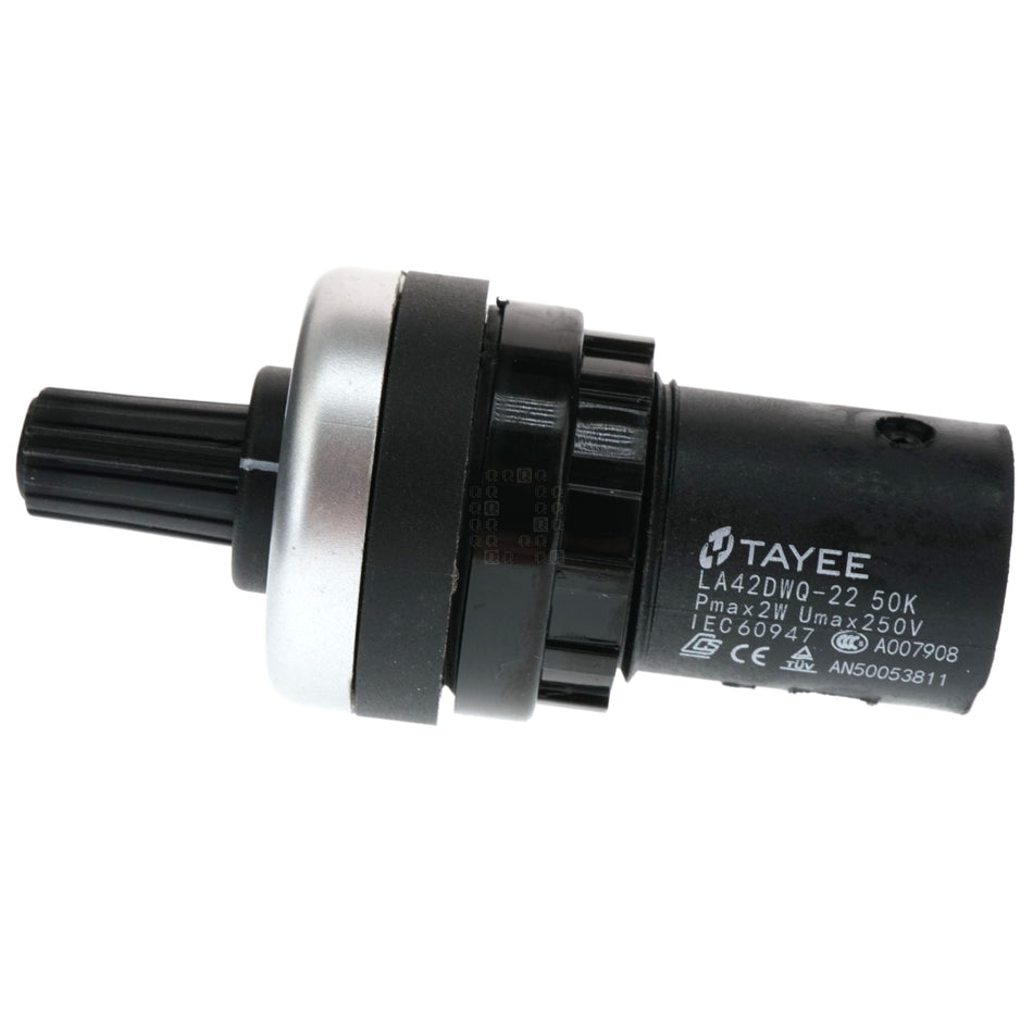 Tayee LA42DWQ-22 22mm Panel Mount Potentiometer, 50K Ohm, 2W 250V