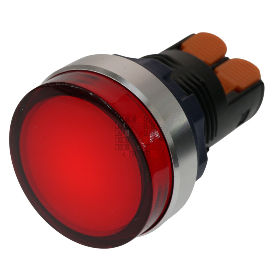 Lanboo 22mm Red Diffused Panel Mount LED Indicator Light, 9-24VAC/DC, IP68