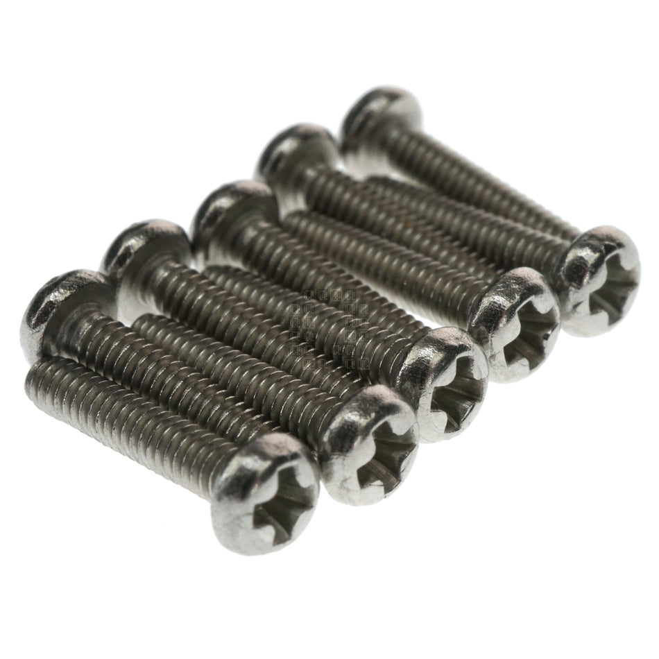 M2-0.40 x 10mm Pan Head Screw, 304 Stainless Steel, 10-Pack