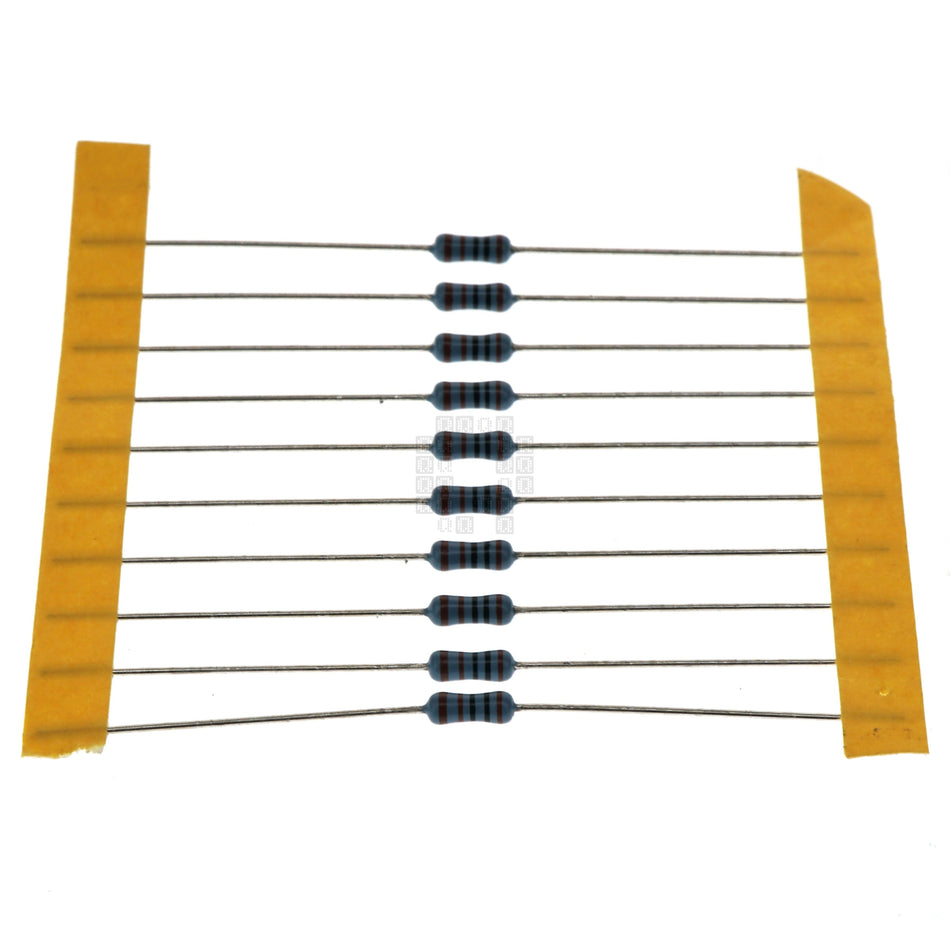 KOA MF1/4DCT52R1001F 1/4 Watt 1K Ohm 1% Through Hole Metal Film Resistor, 10-Pack