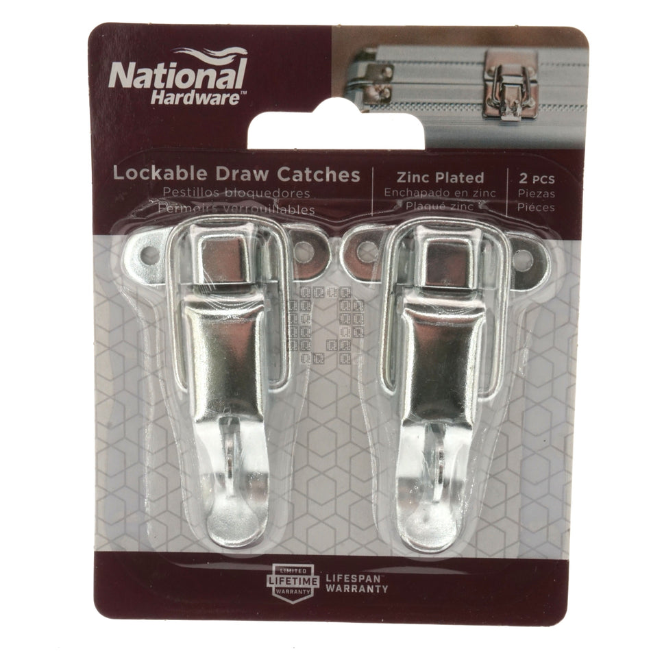 National Hardware N208-579 Lockable Draw Catches, Zinc Plated