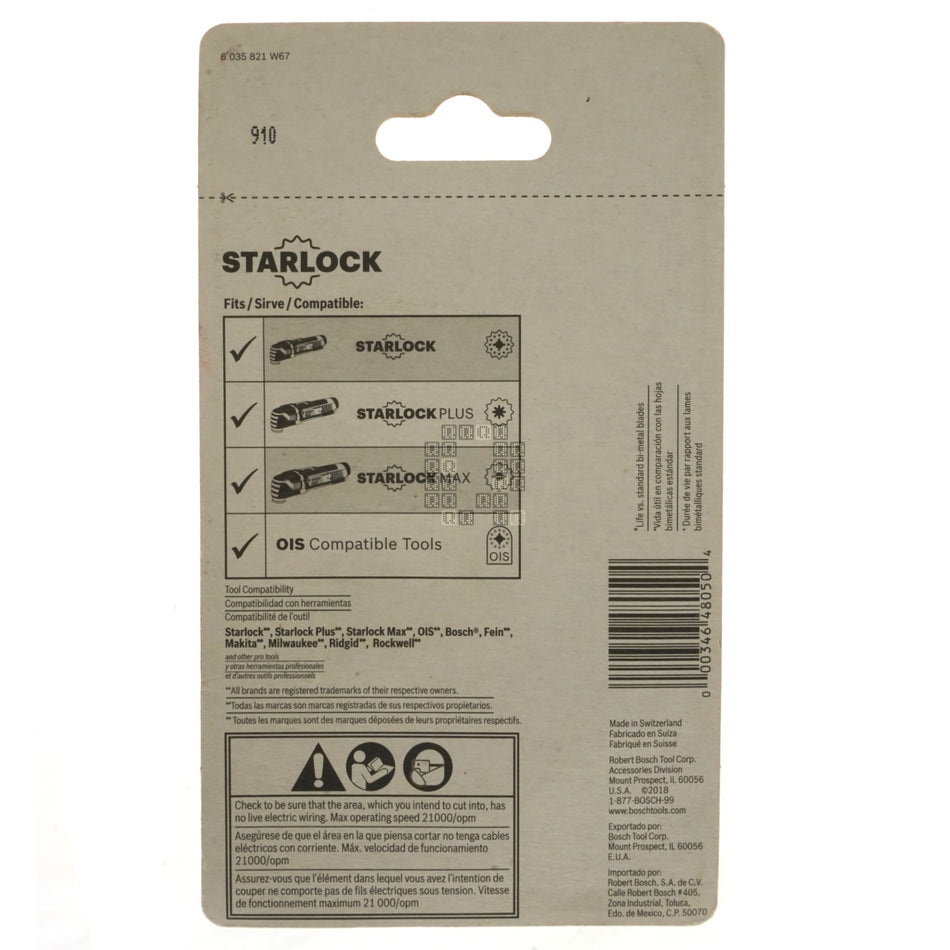 Bosch OSL400F 2608664837 All-Purpose Bi-Metal Oscillating Saw Blade, 4" Diameter