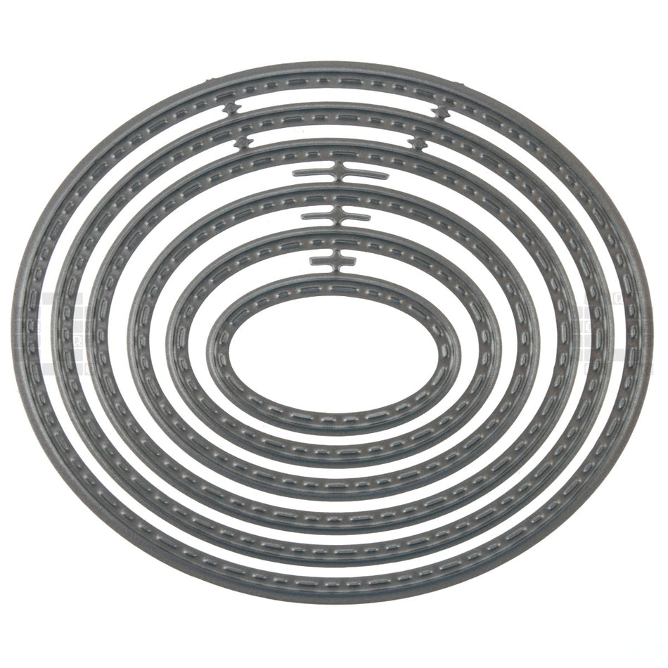 6 Piece Oval Metal Cutting Die Set