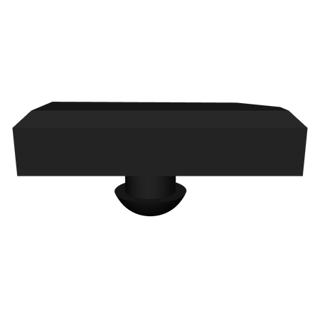 Milwaukee Tool 44-34-0071 Rubber Foot, Left Side 3d Model
