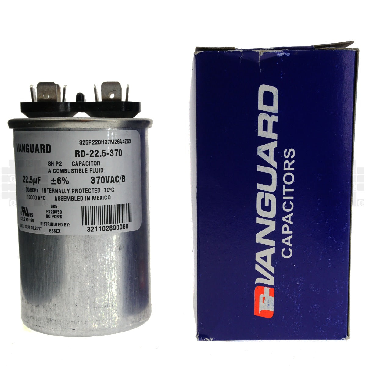 Vanguard RD-22.5-370 Electric Motor Run Capacitor