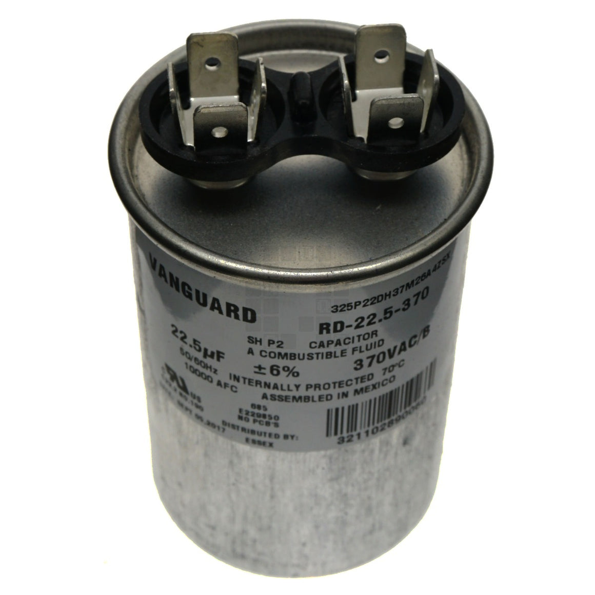 Vanguard RD-22.5-370 Electric Motor Run Capacitor