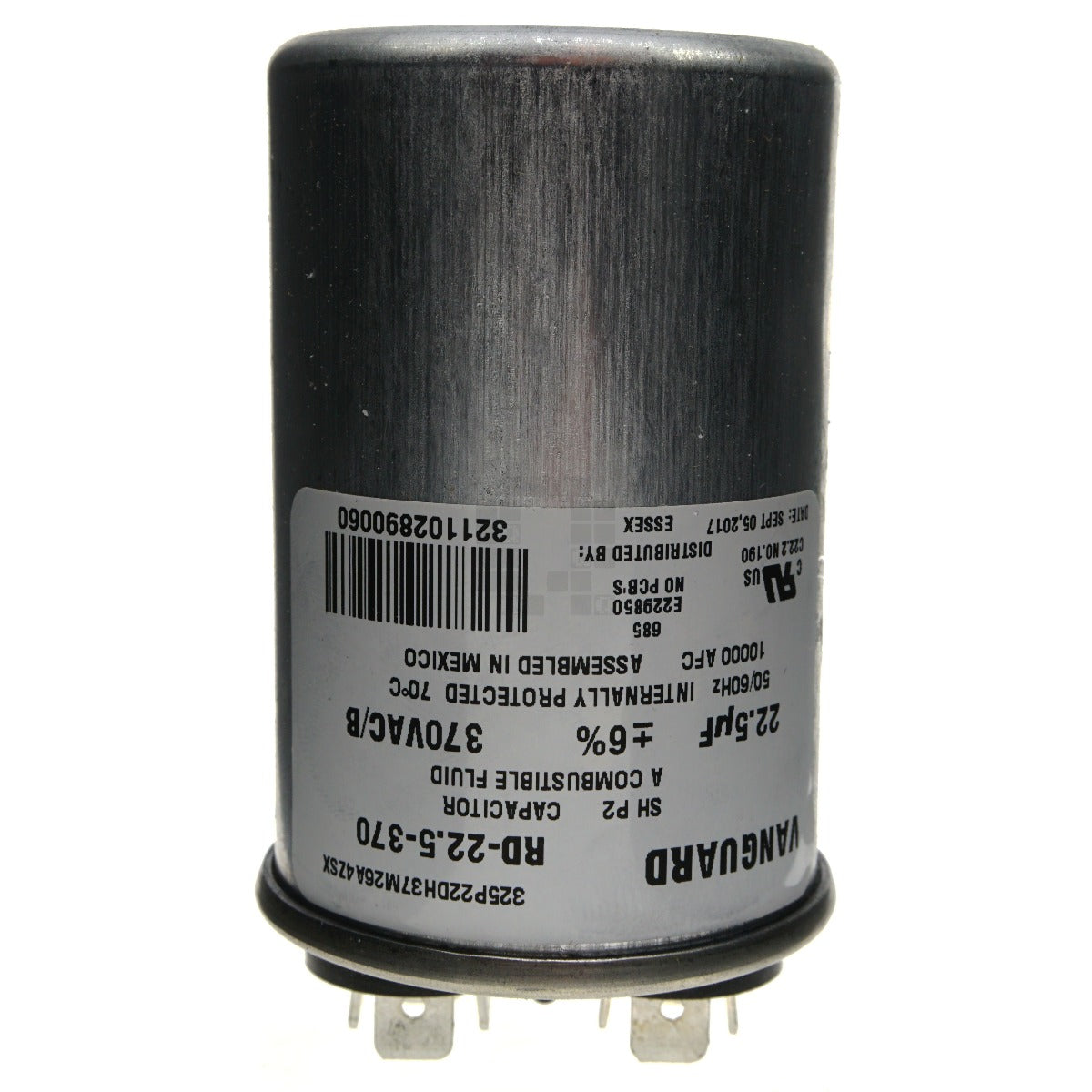 Vanguard RD-22.5-370 Electric Motor Run Capacitor