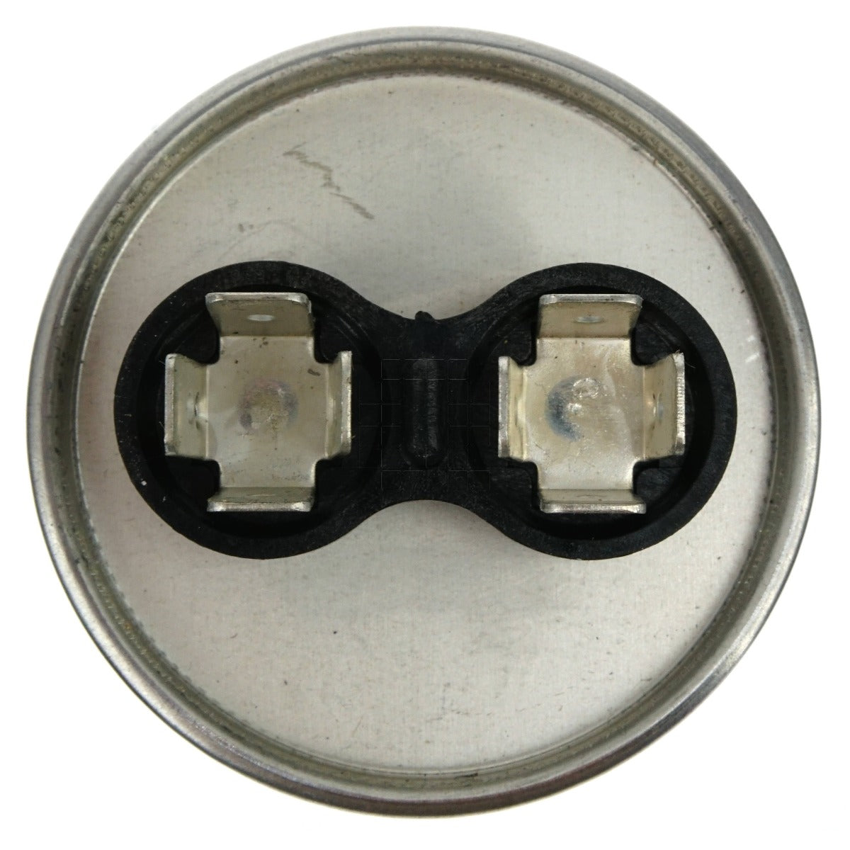 Vanguard RD-40-440 Silver Electric Motor Run Capacitor close-up of terminals