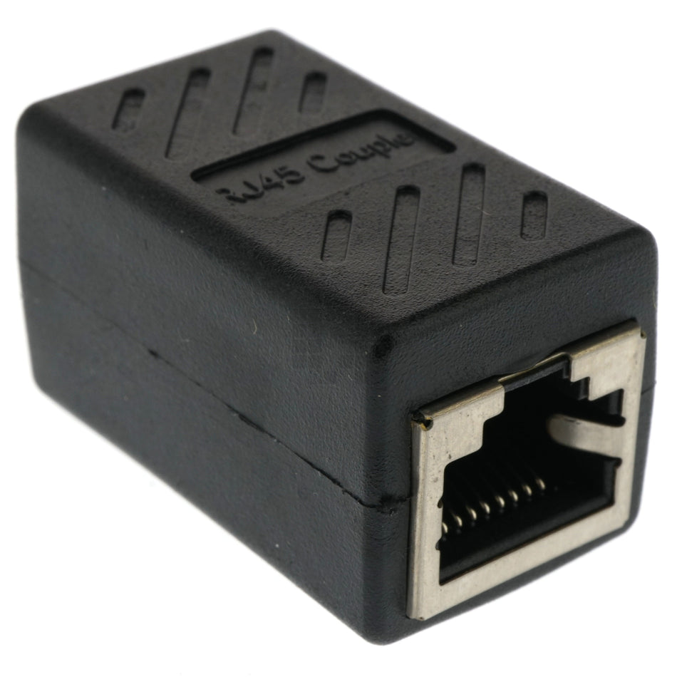 RJ45 CAT6 CAT5e Inline Ethernet Network Cable Coupler Connector, Black