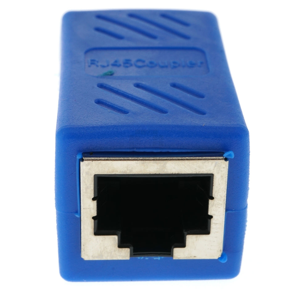 RJ45 CAT6 CAT5e Inline Ethernet Network Cable Coupler Connector, Blue