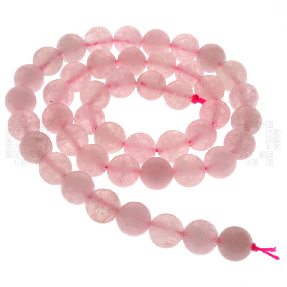 Rose Quartz 8mm Round Beads, 45 Pieces