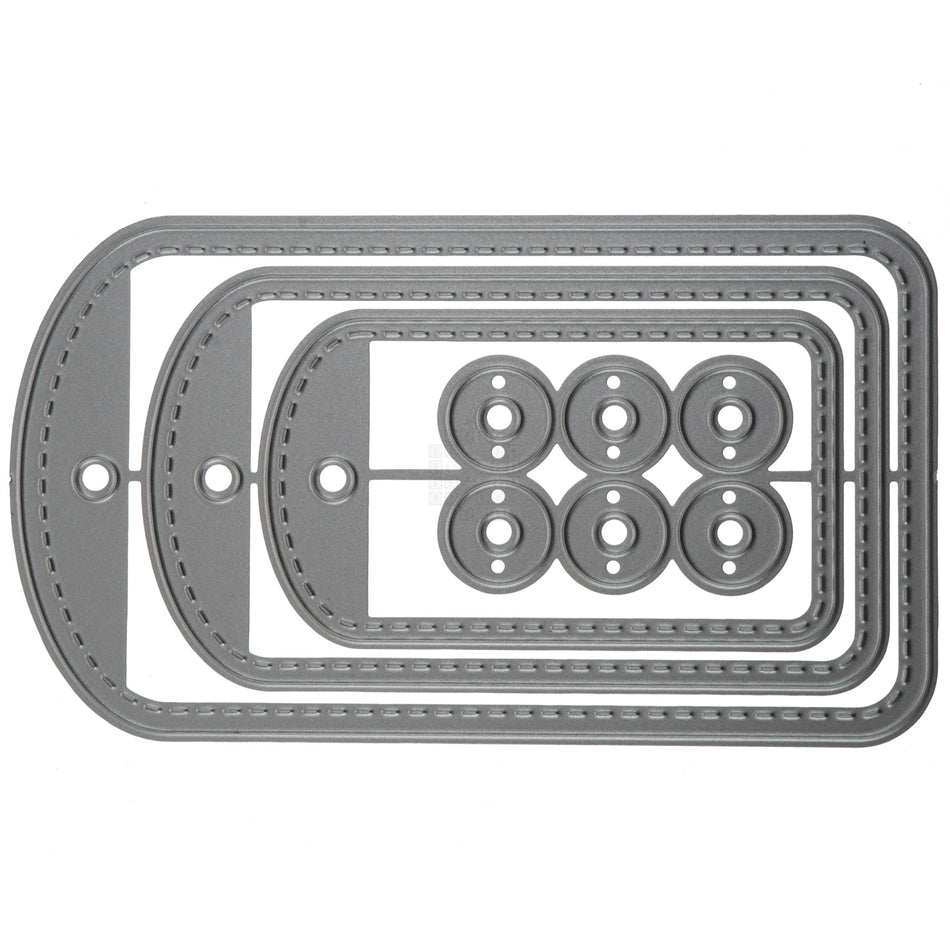4-Piece Travel Tags 1 Metal Cutting Die Set