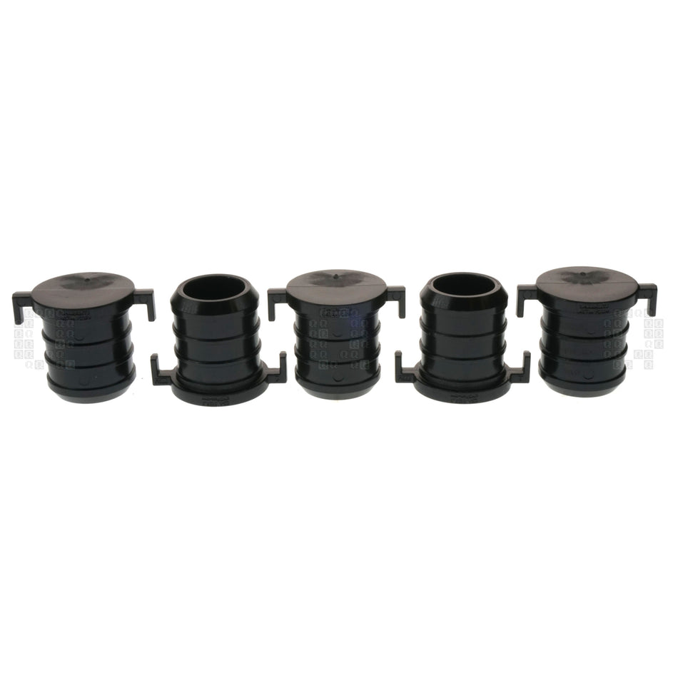 SharkBite UP518A5 3/4" PEX Hose Barb Pipe Plug, Black, 5-Pack