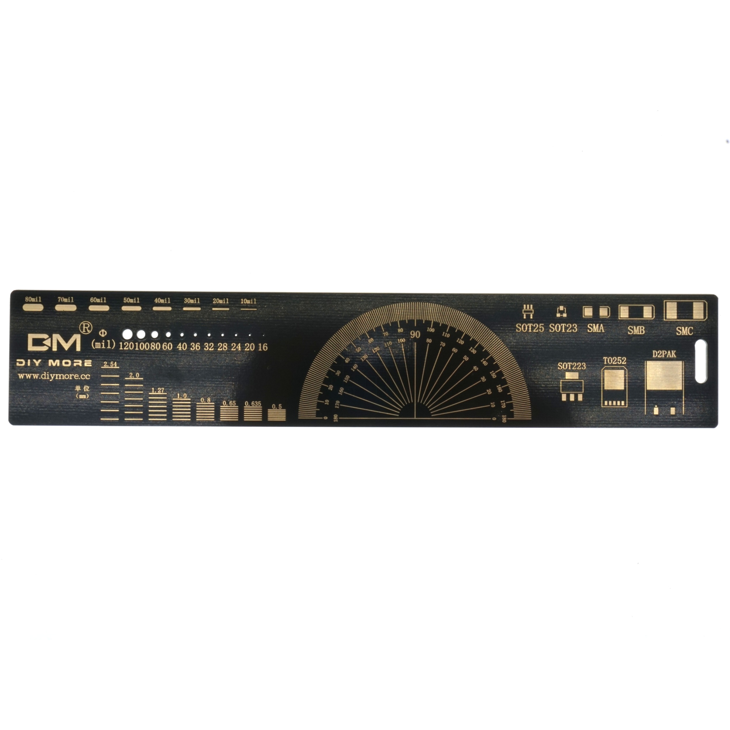 DIY More 020097 20CM Printed Circuit Board PCB Ruler