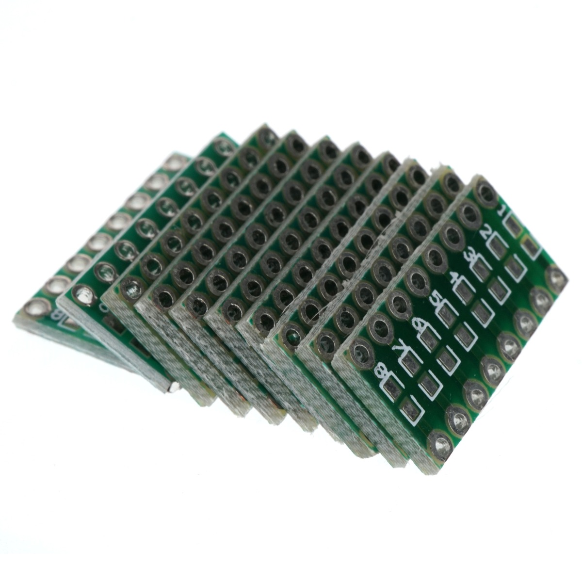 Surface Mount 0805 0603 0402 to DIP16 Adapter Circuit Board, 10 Pack