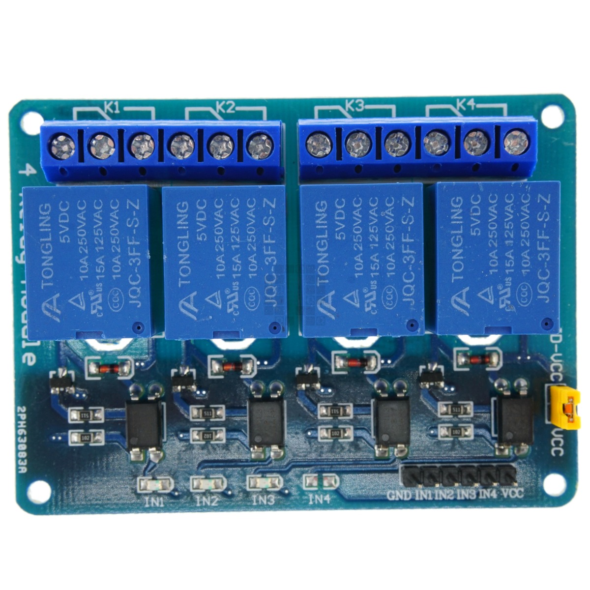 Geekcreit 4 Channel Isolated Relay Module, 5V, SPDT Output