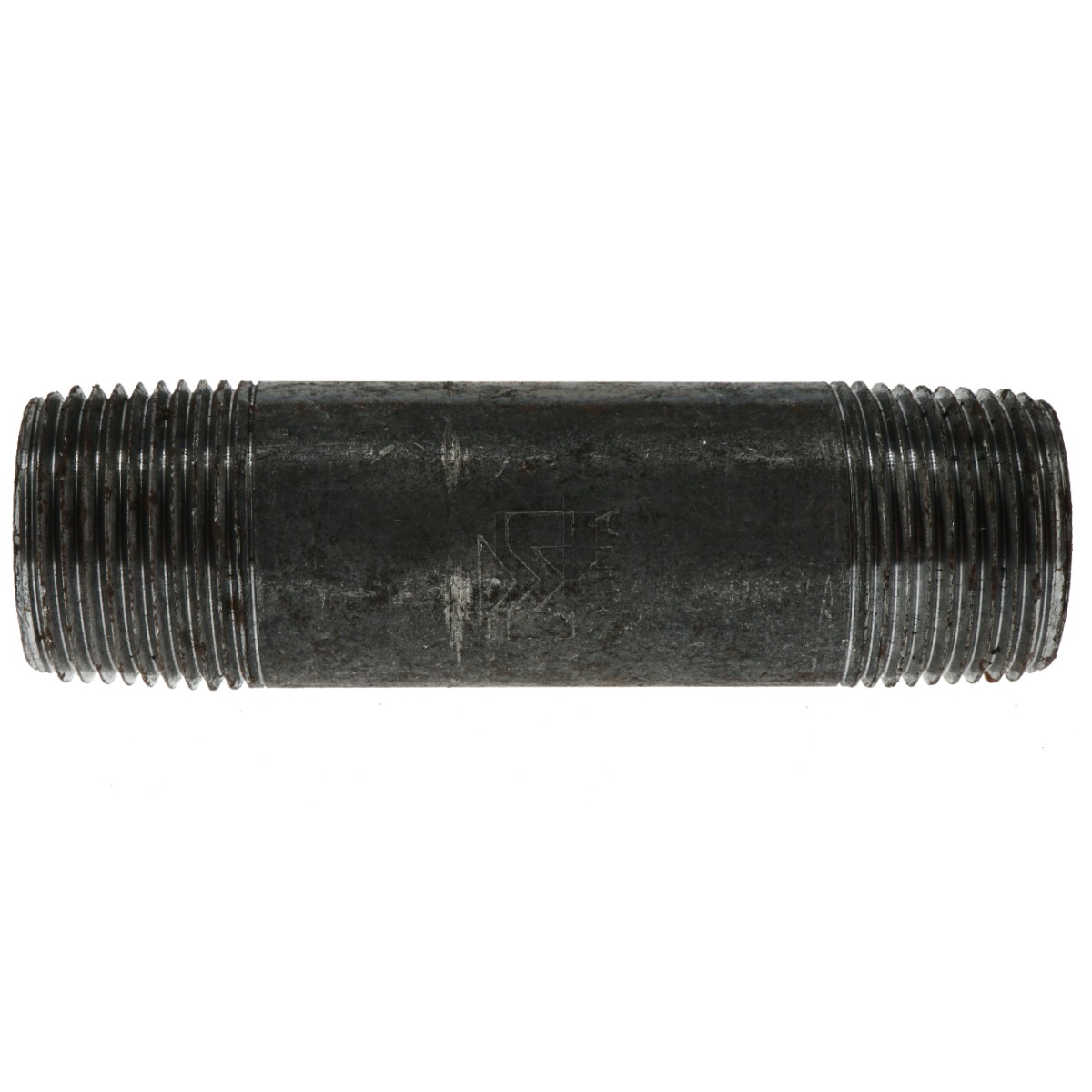 3/4" NPT x 3-1/2" Long Black Steel Pipe Nipple