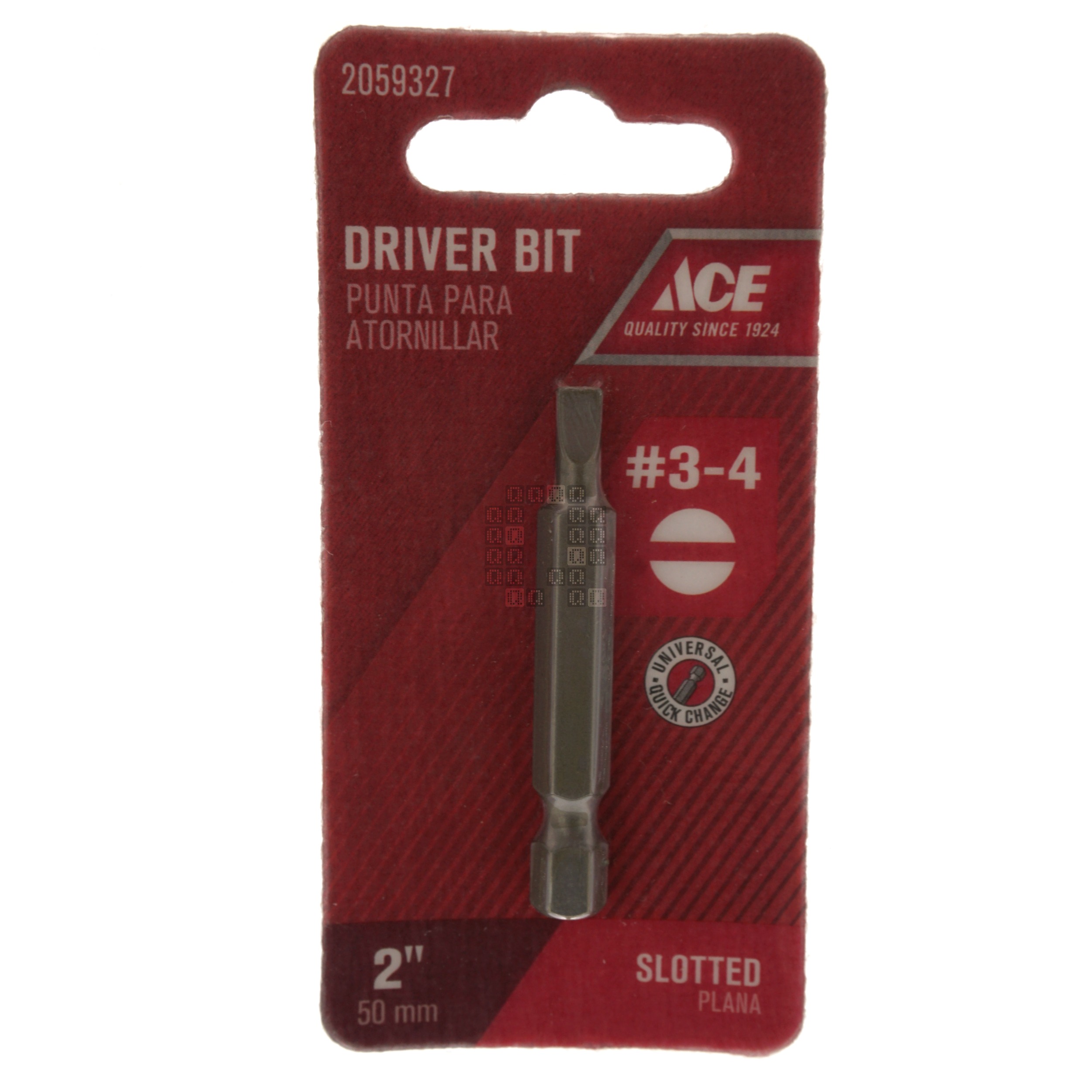 ACE Hardware 2059327 #3-4 Slotted Driver Bit, 2" Length, 1/4" Hex Drive