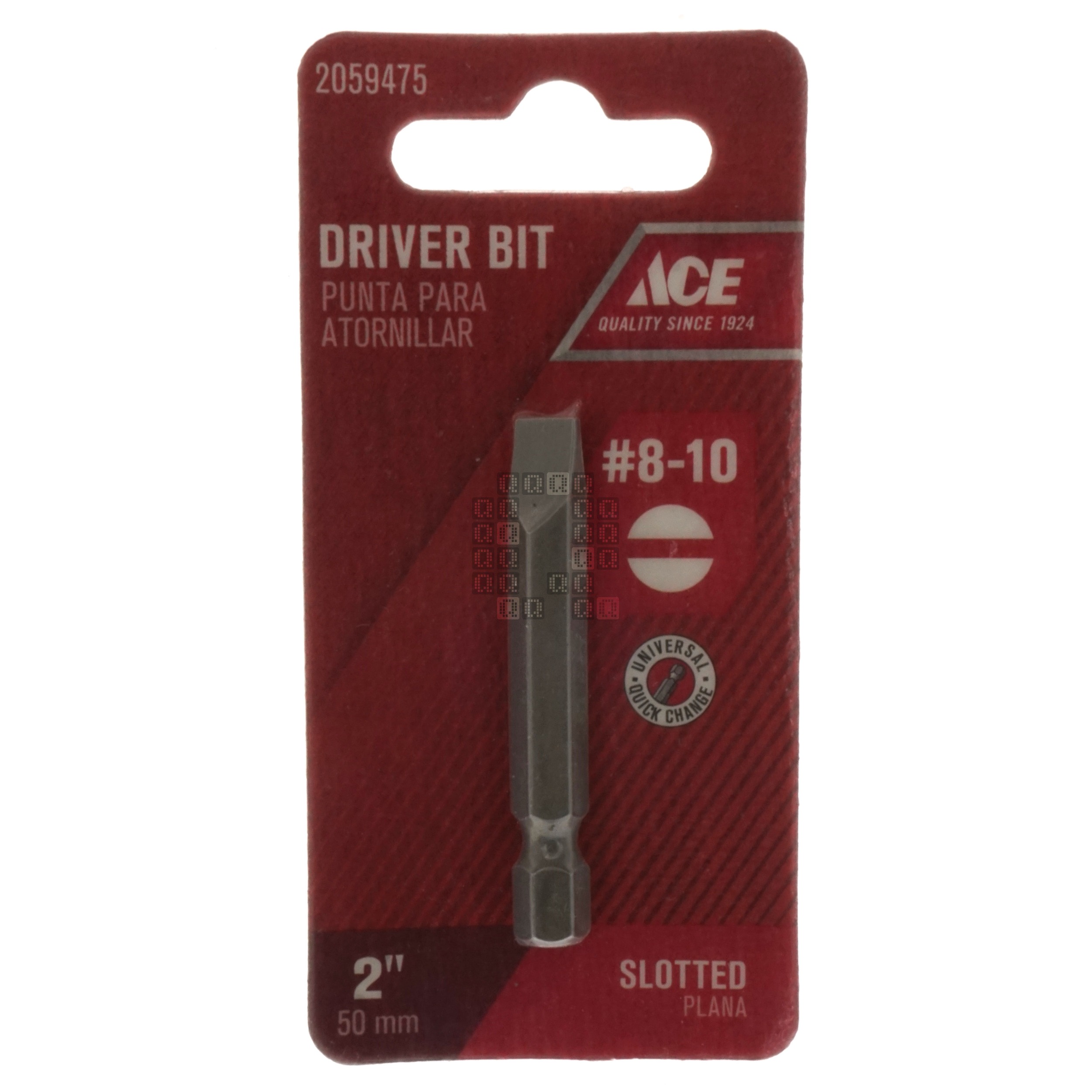 ACE Hardware 2059475 #8-10 Slotted Driver Bit, 2" Length, 1/4" Hex Drive