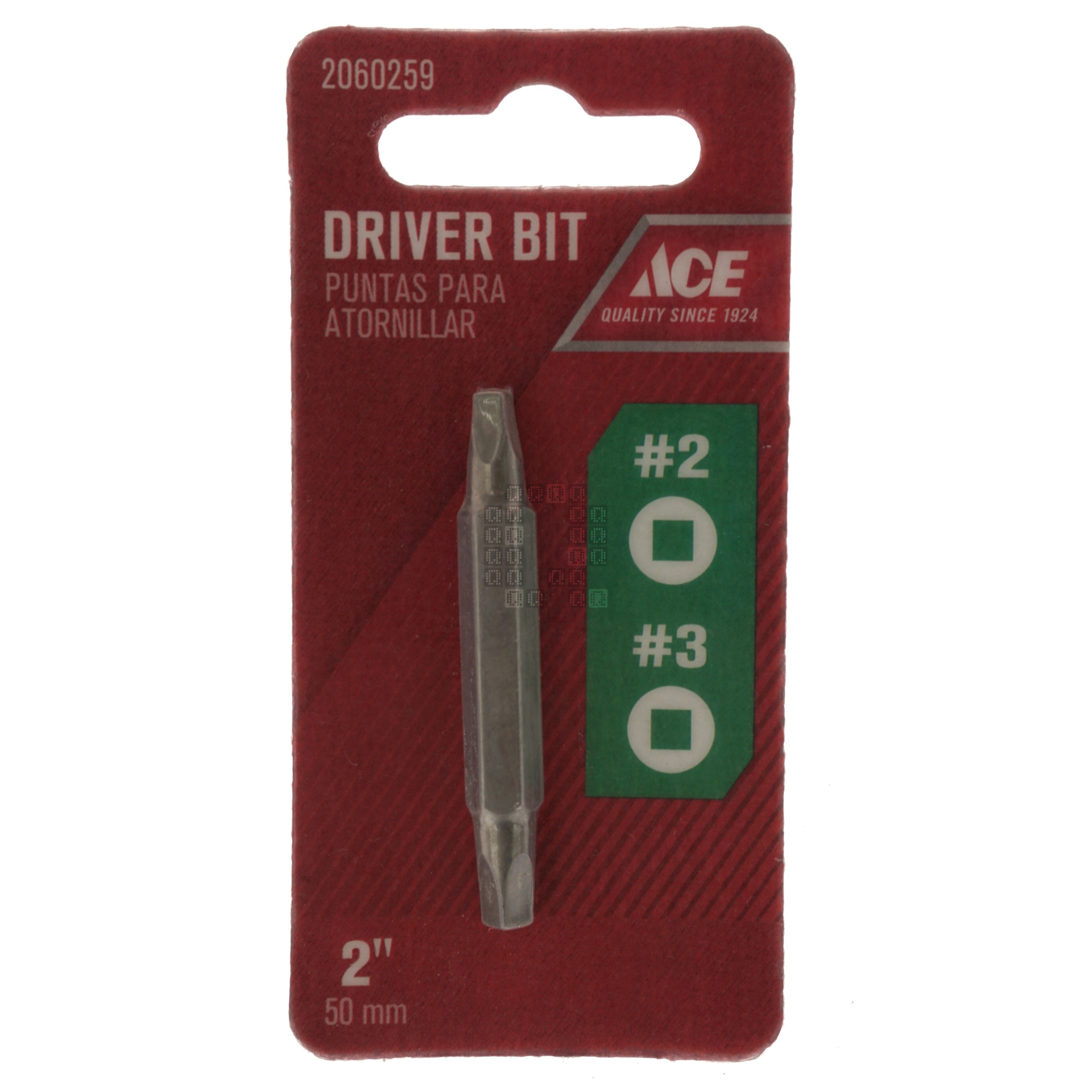 ACE Hardware 2060259 #2 Square SQ2 / #3 Square SQ3 Double Ended Driver Bit, 2" Length