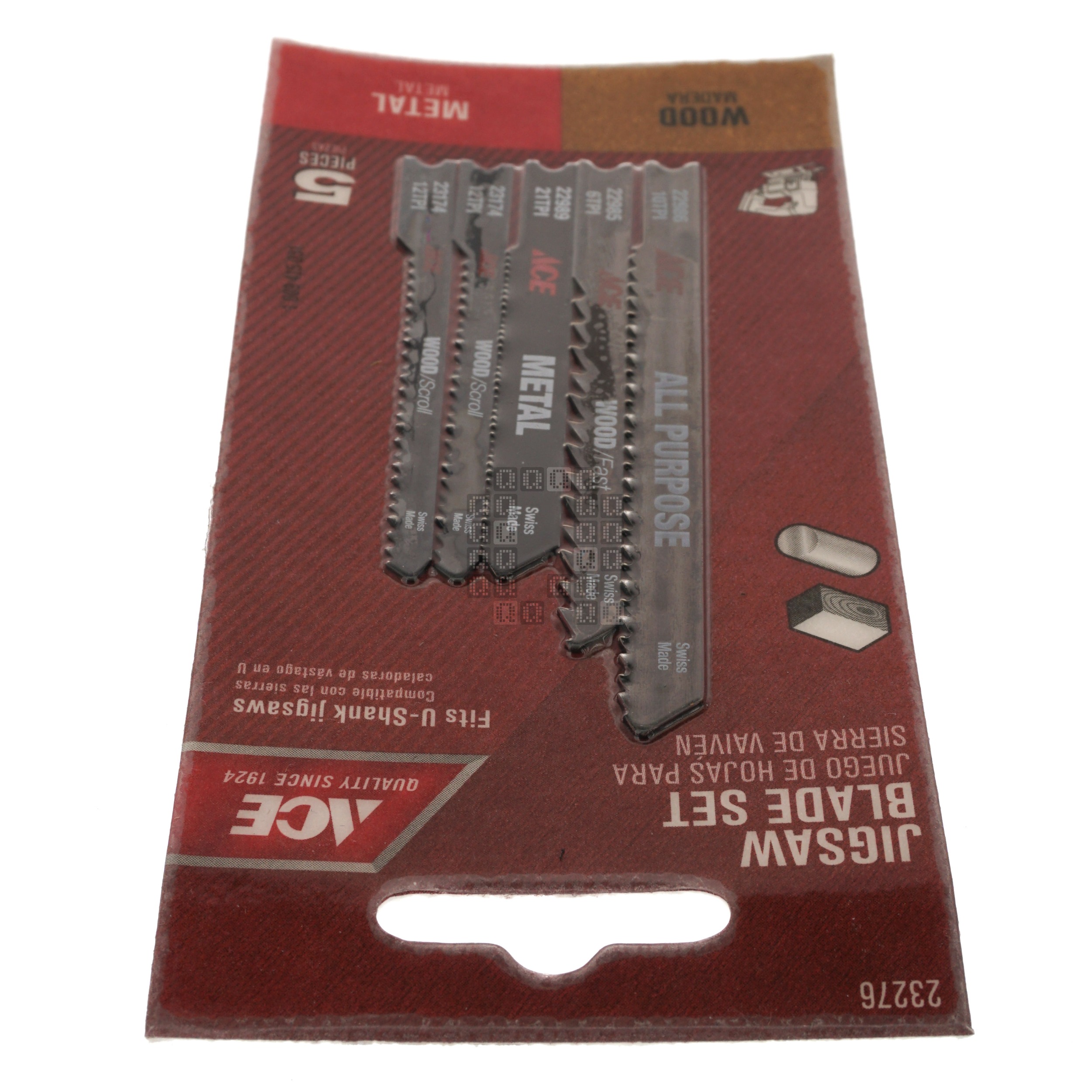 Irwin Jigsaw Blades Wood Cutting Pack of 5 U101D 10504291