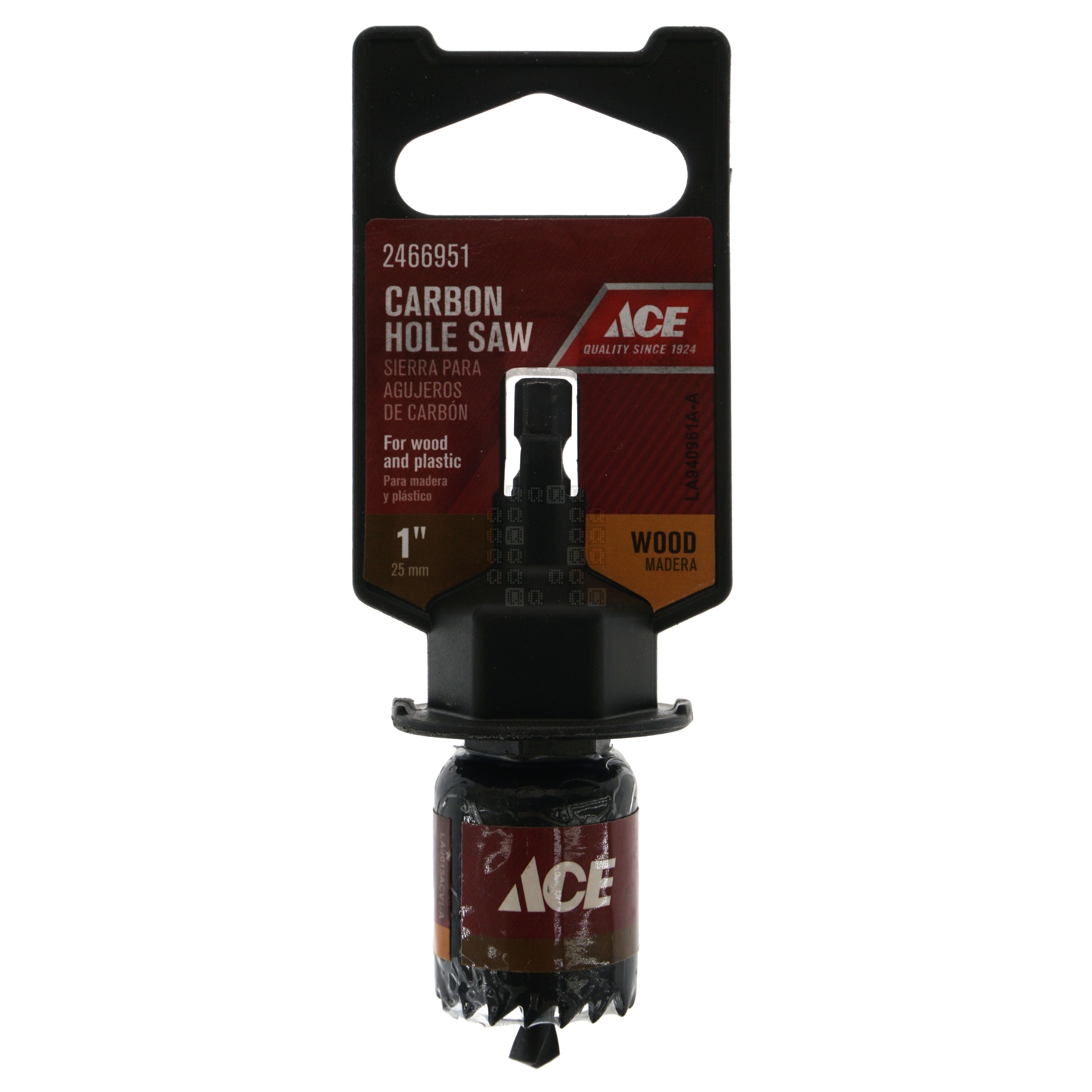 ACE Hardware 2466951 1" / 25mm Carbon Steel Hole Saw, 7/8" Cutting Depth