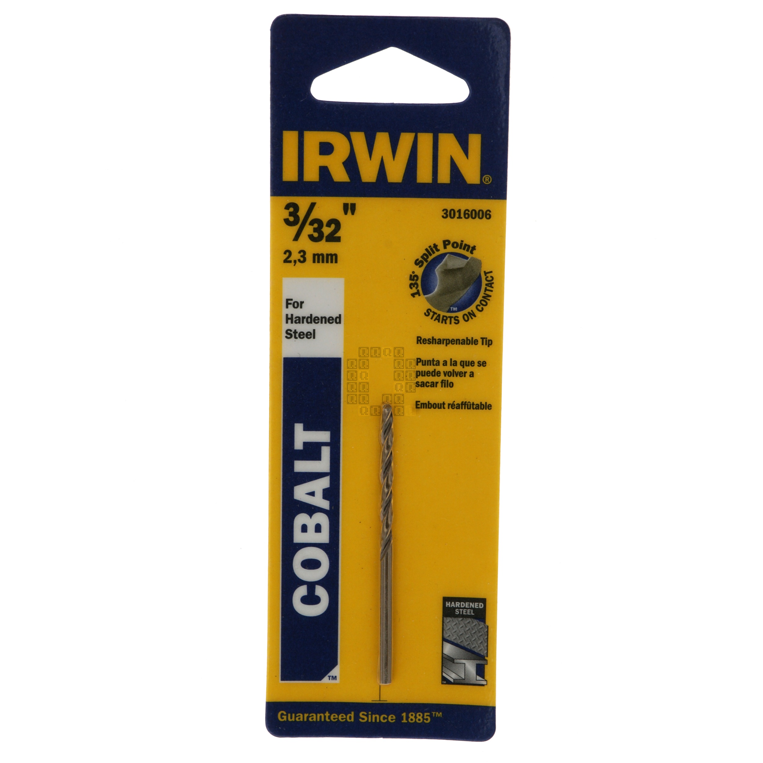 Irwin 3016006 3/32" Cobalt Drill Bit, 135° Standard Point