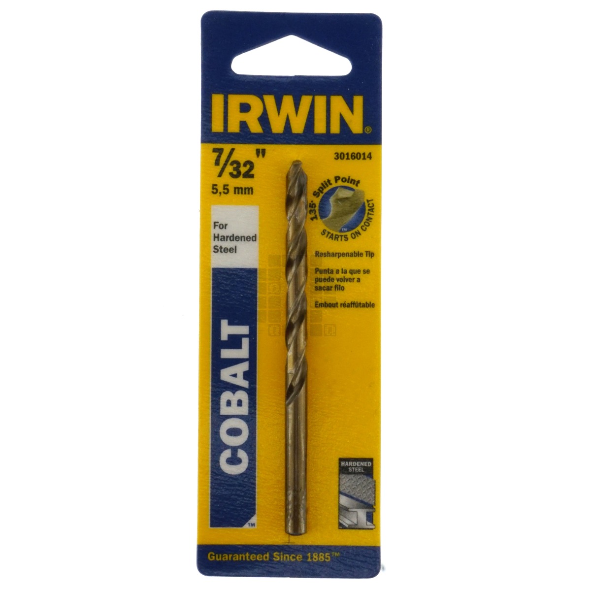 Irwin 3016014 7/32" Cobalt 135° Split Point Drill Bit