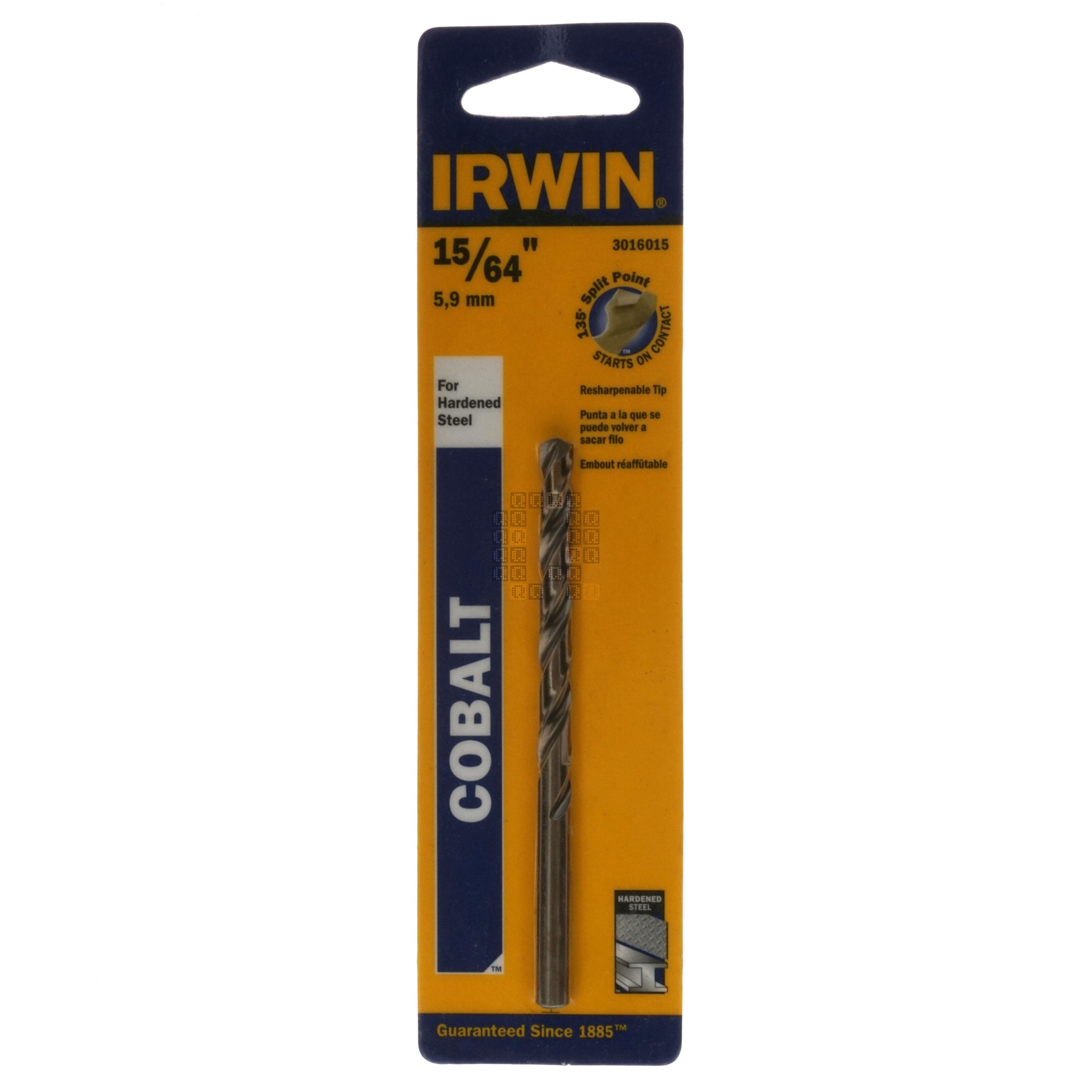 Irwin Tools 3016015 15/64" Cobalt 135° Split Point Drill Bit