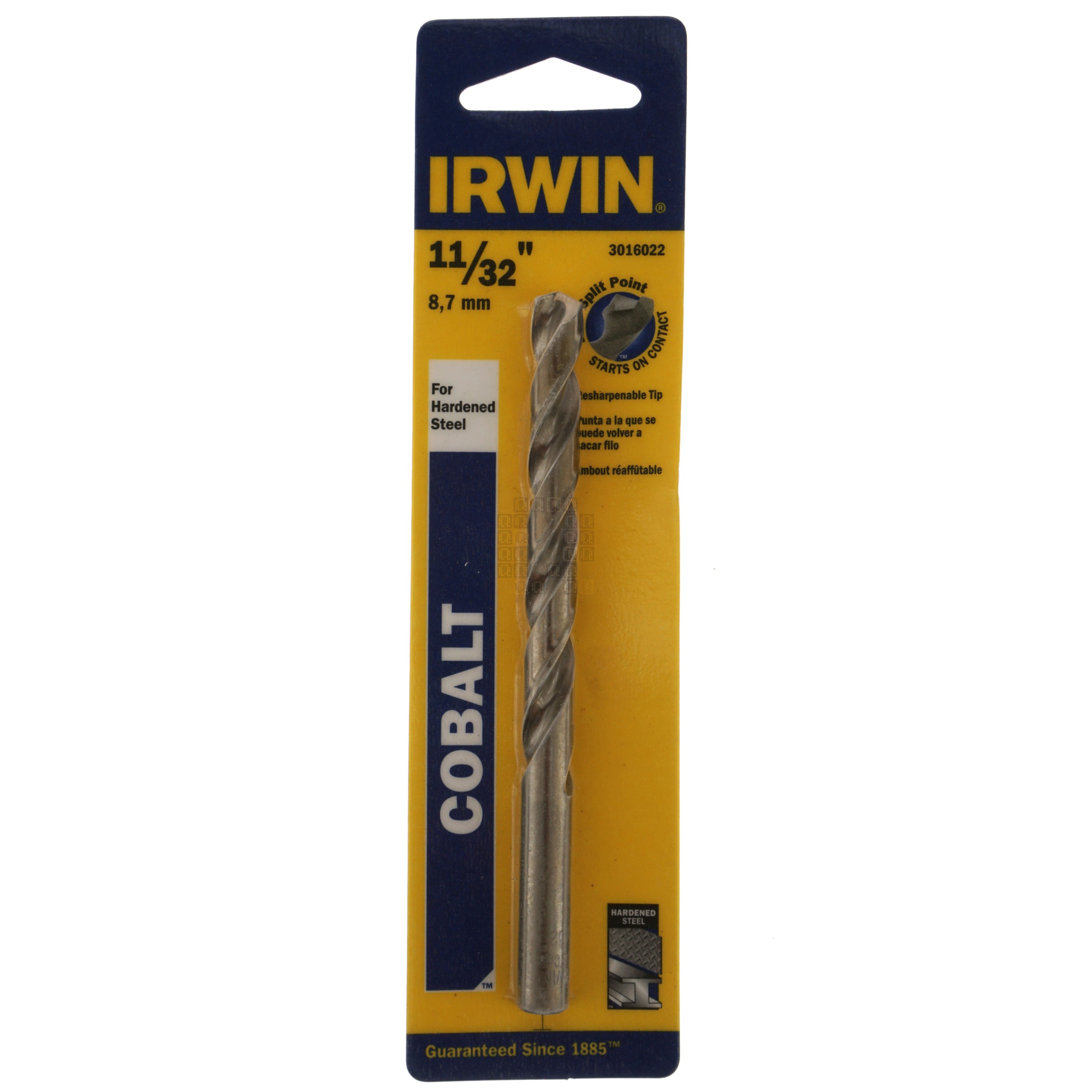 Irwin 3016022 11/32" Cobalt 135° Split Point Drill Bit