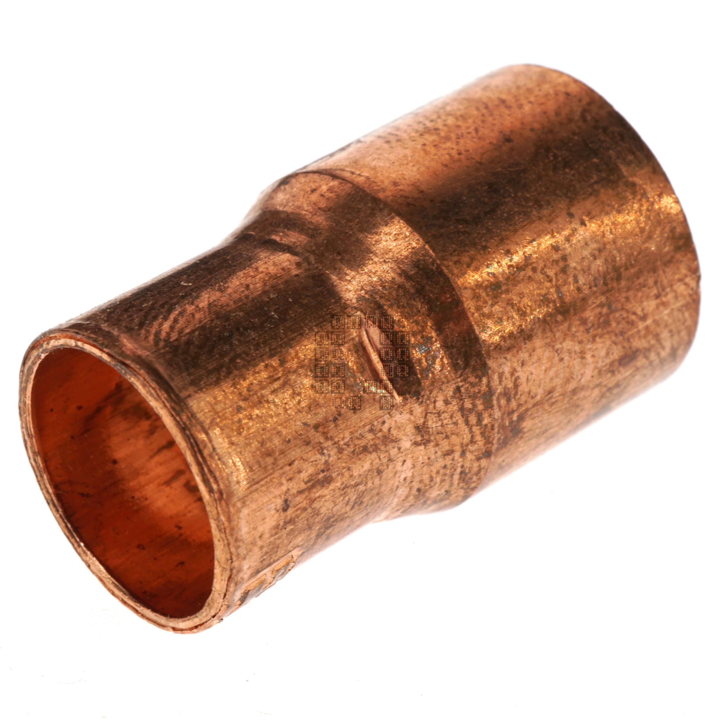 EPC 30696 1/2" x 3/8" Copper Sweat Reducing Pipe Coupling with Stop, 101R