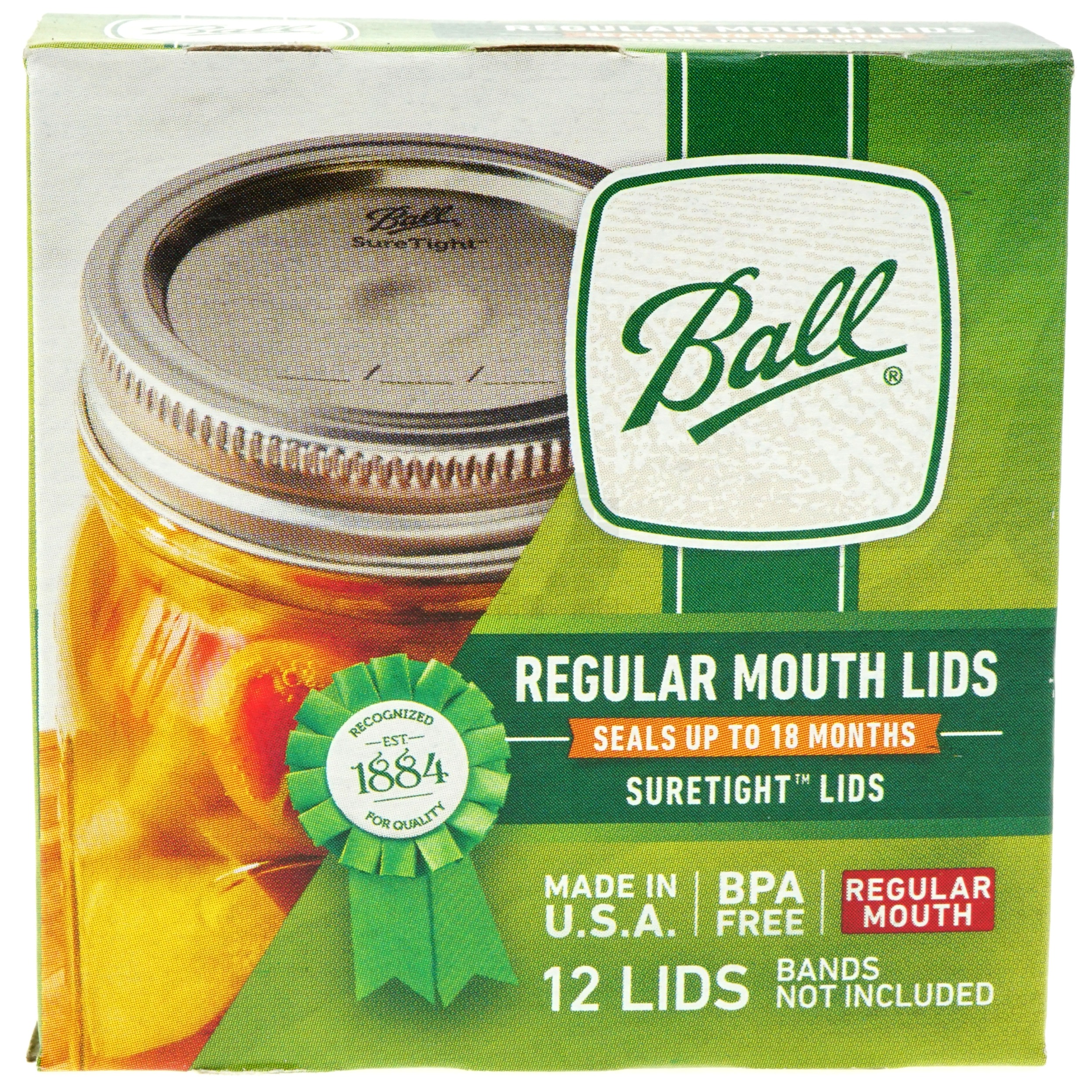 Ball 31000 Regular Mouth Jar Lids - 1 Pack of 12 Lids
